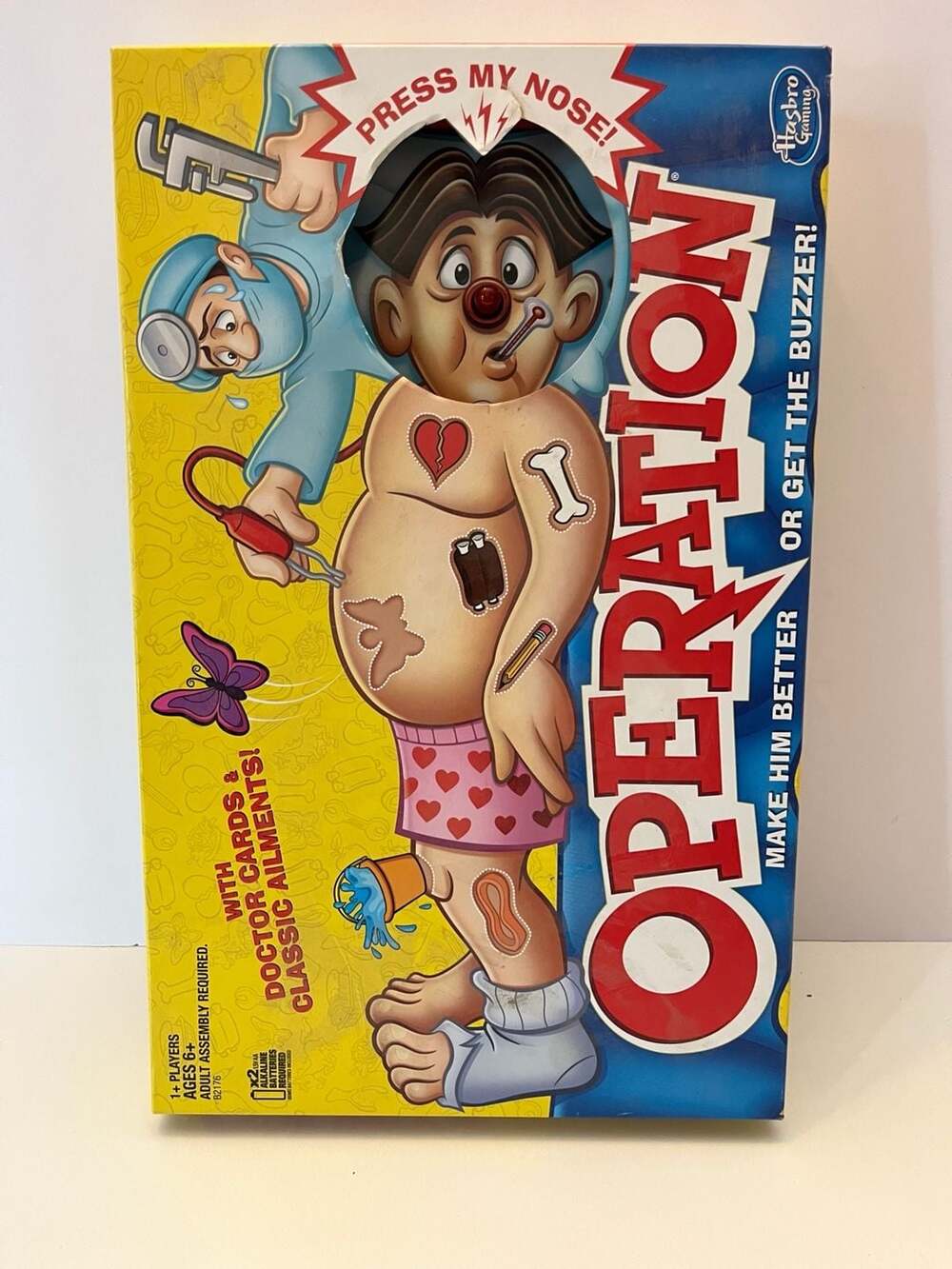 Hasbro Operation Electronic Board Game Complete 12 Pieces 12 Cards Tested Works